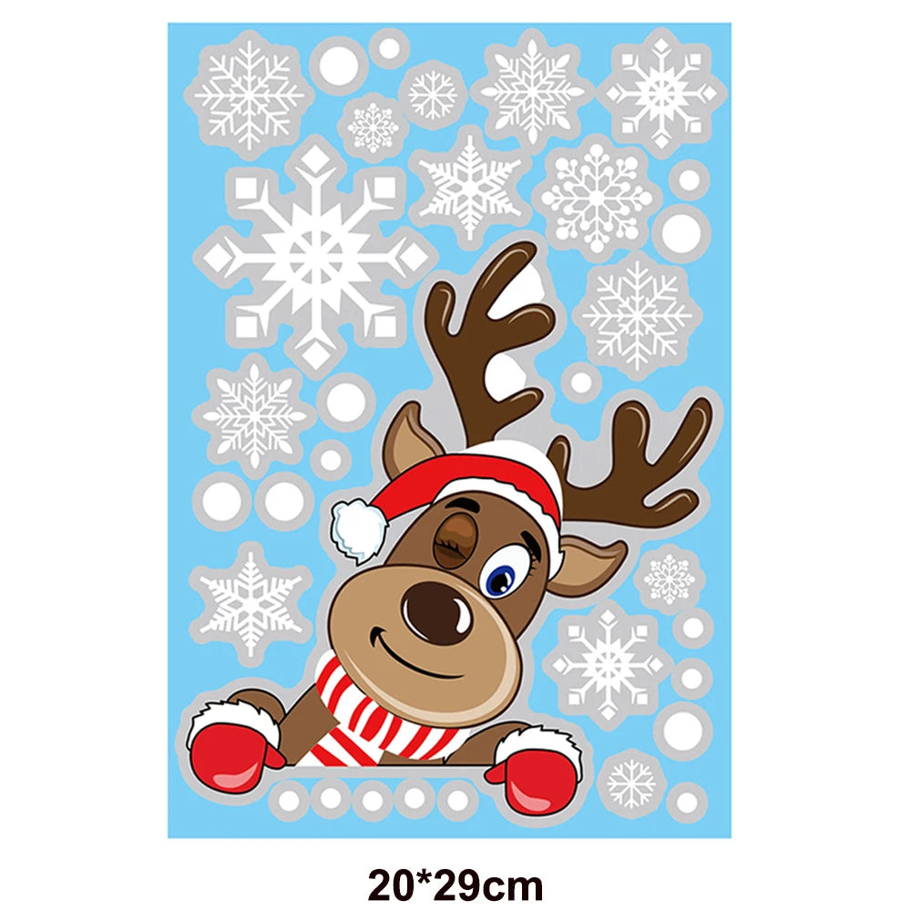 Autocollant renne et flocon | Instant Noel