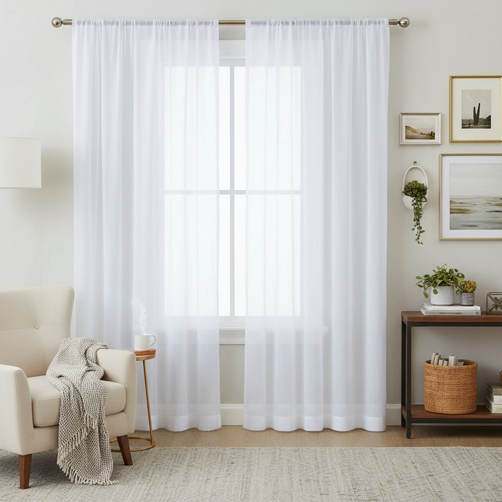 Voilage leger blanc | Mistral