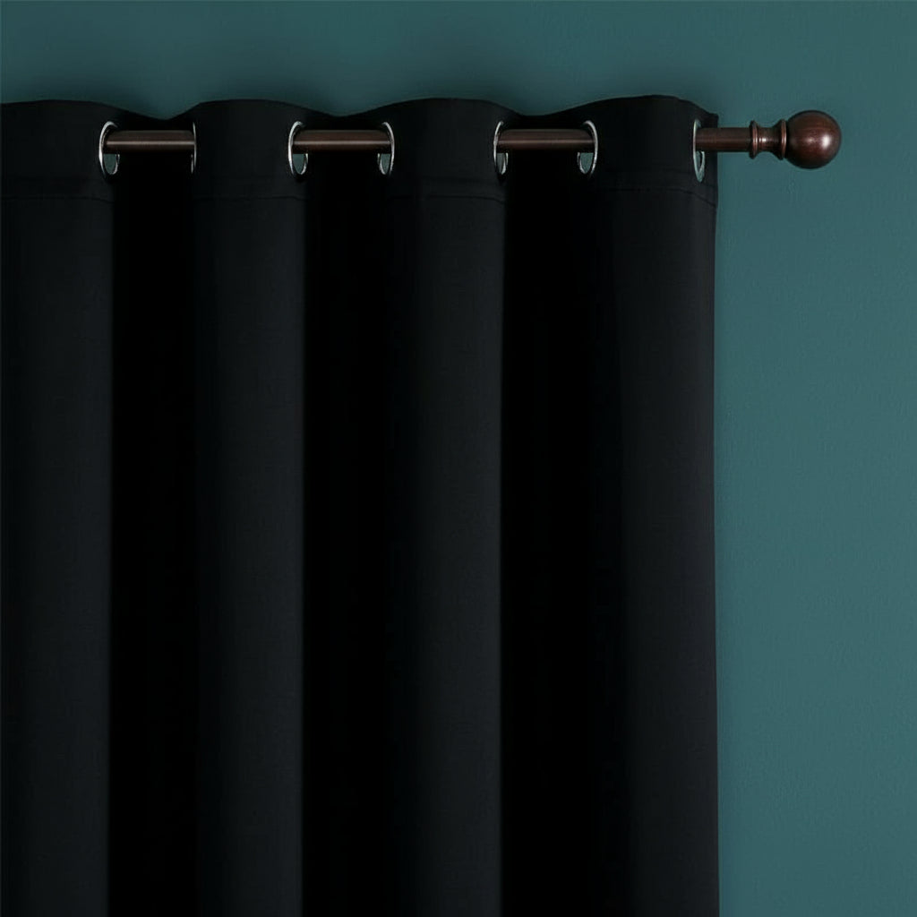 Rideau occultant thermique noir | Opale