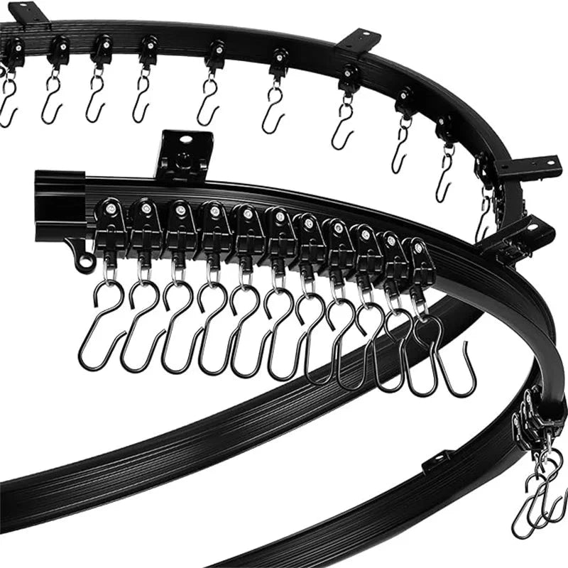 Rail flexible pour rideau | Noir | Instant Rideau