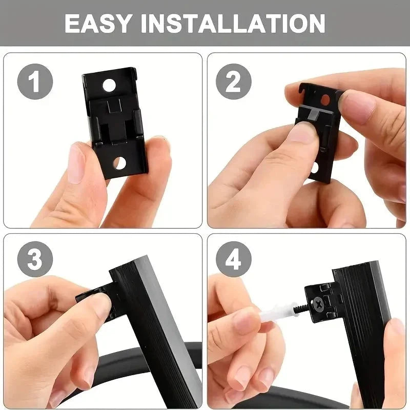 Rail flexible pour rideau | Noir | Instant Rideau
