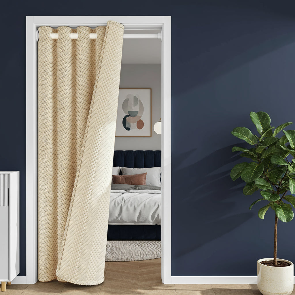 Rideau beige occultant thermique | Serenya | Instant Rideau