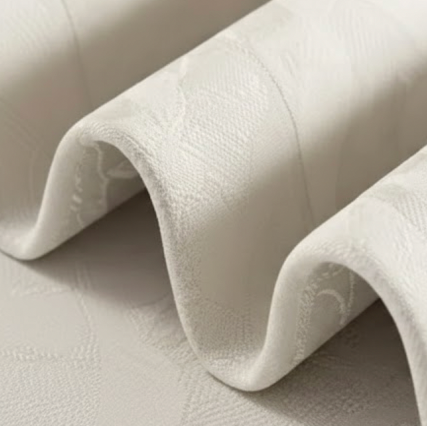 Rideau chenille haut de gamme blanc écru tombé parfait | Héritage | Instant Rideau