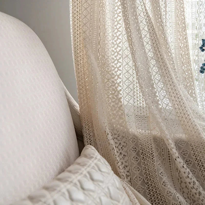 Rideau coton beige | Tisséo | Instant Rideau