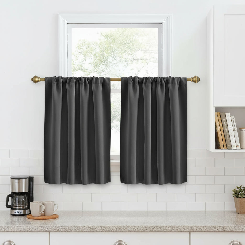 rideau de cuisine gris anthracite | Aromis | Instant rideau