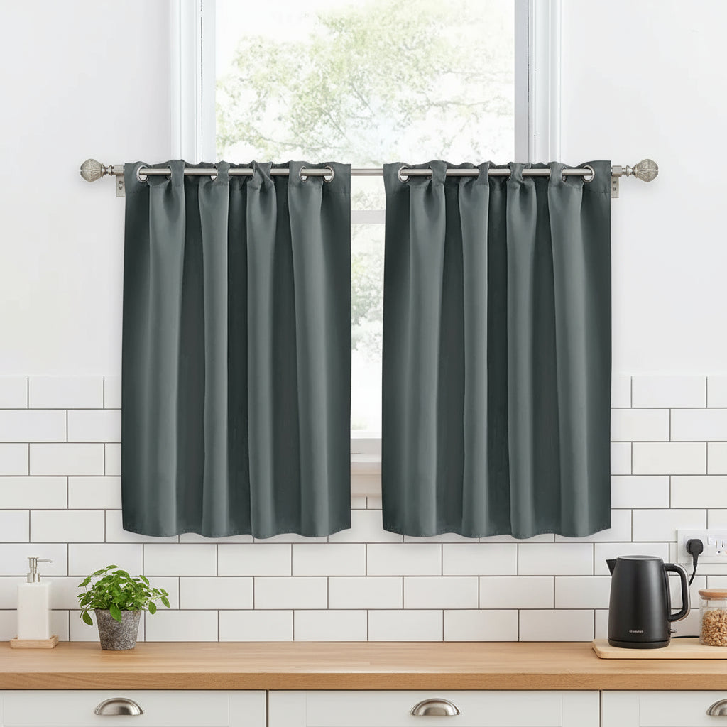 rideau de cuisine gris | Aromis | Instant rideau