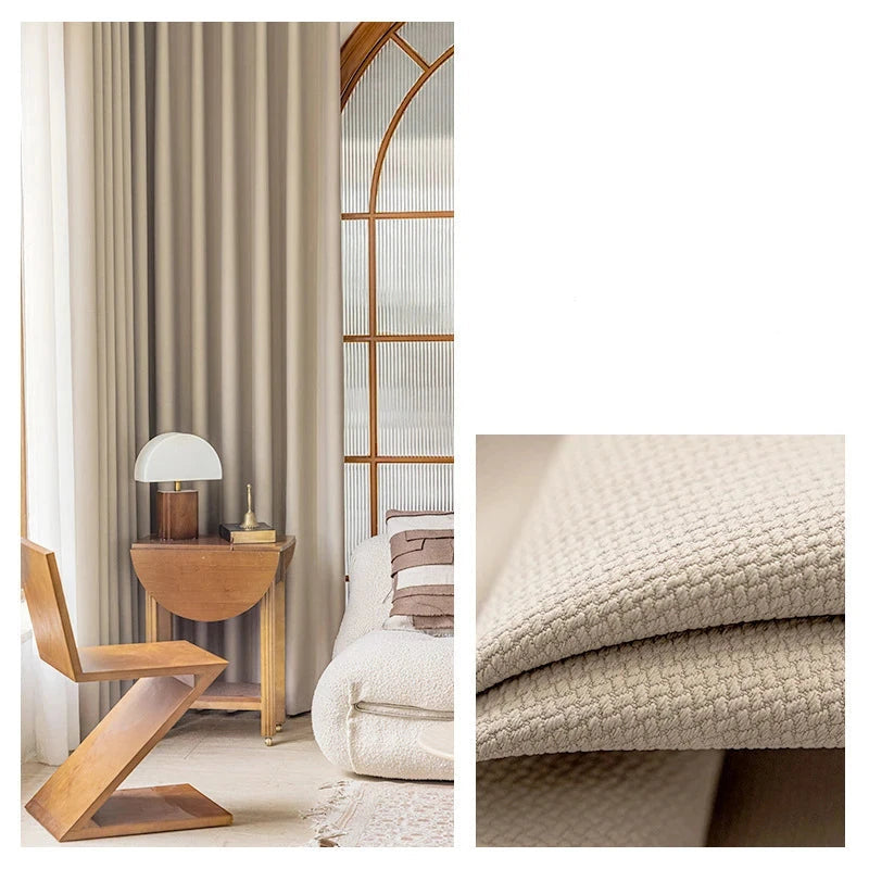 Rideau jacquard sable | Imperial | Instant Rideau Sable / L100 x H270 / Passe tringle