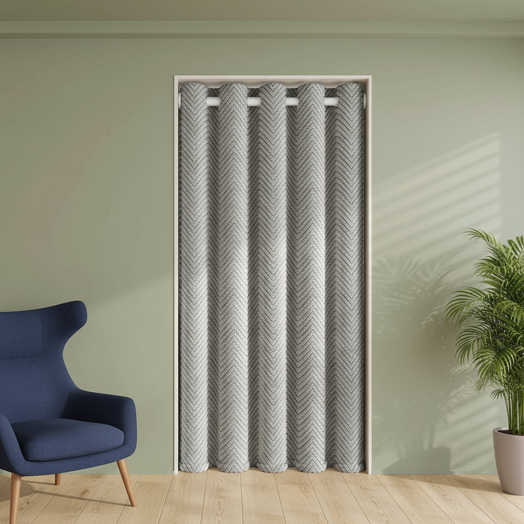 Rideau occultant thermique gris clair | Serenya | Instant Rideau