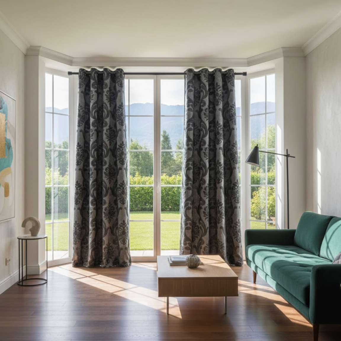 Rideau pour salon style européen avec ombrage 85 % | European | Instant Rideau