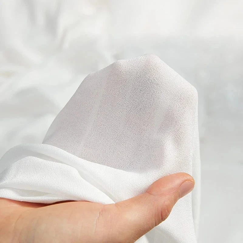 Rideau tulle blanc | Tulem | Instant Rideau Blanc / L100 x H250cm / Crochets