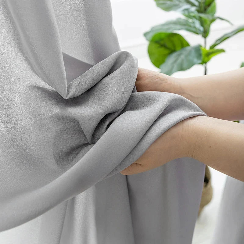 Rideau tulle gris | Tulem | Instant Rideau Gris / L250 x H250cm / Crochets