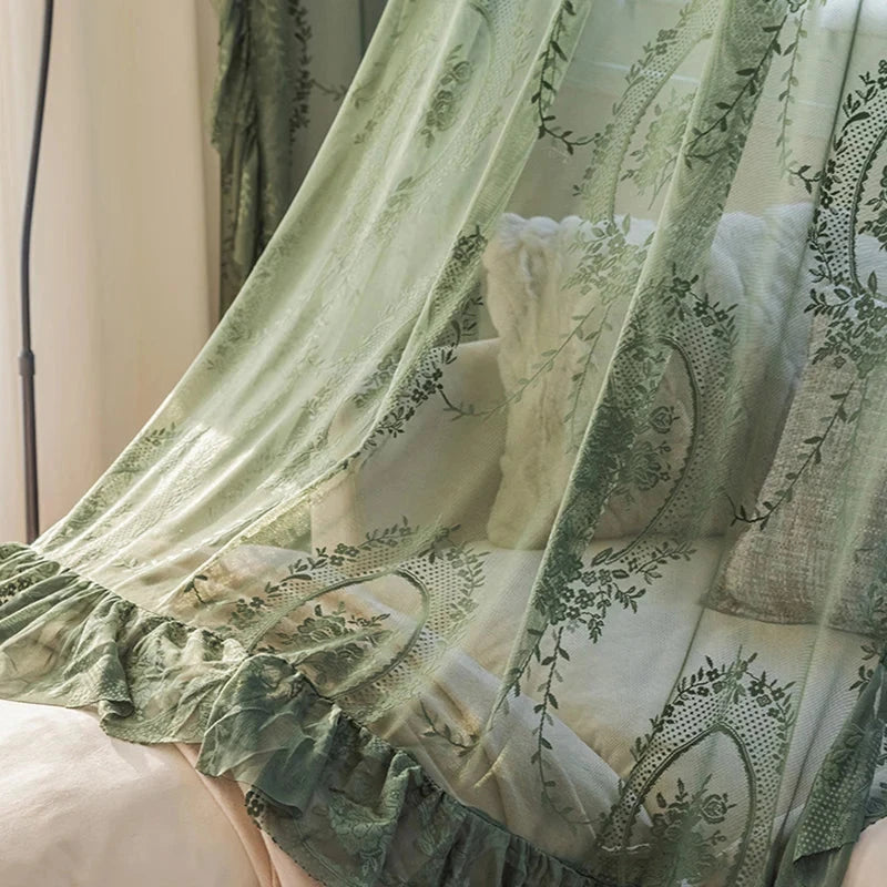 Rideau voilage vert | Filinor | Instant Rideau