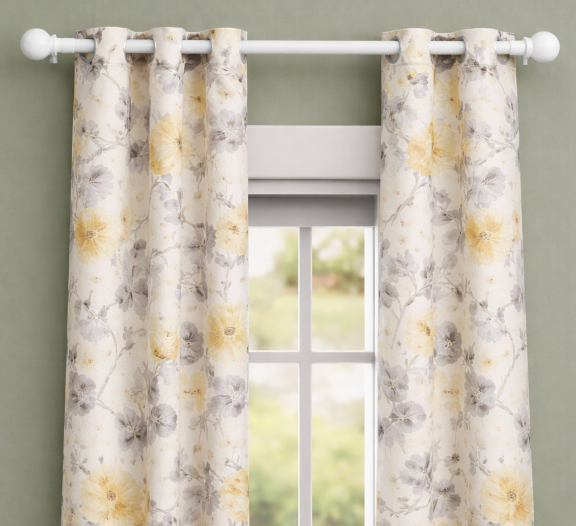 Tringle à rideau blanche universelle pour toutes fenêtres | Instant Rideau