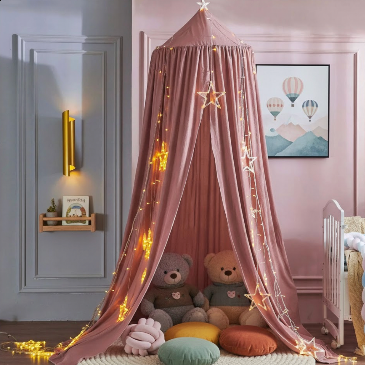 Moustiquaire enfant rose-marron | Child
