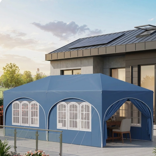 Gazebo 3x6 bleu | Méya | Instant Rideau