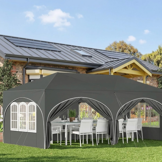 Gazebo 3x6 gris | Méya | Instant Rideau