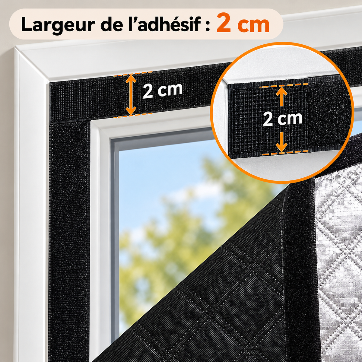 Rideau isolant thermique double épaisseur | Isolys