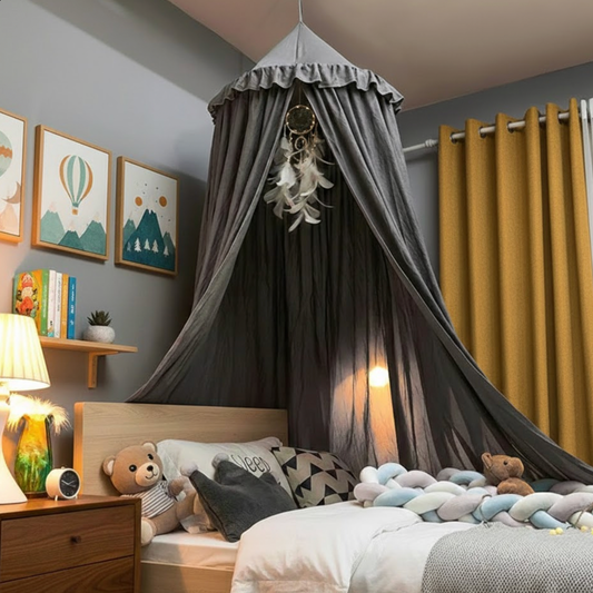 Moustiquaire à dome suspendu grise | Child | Instant rideau