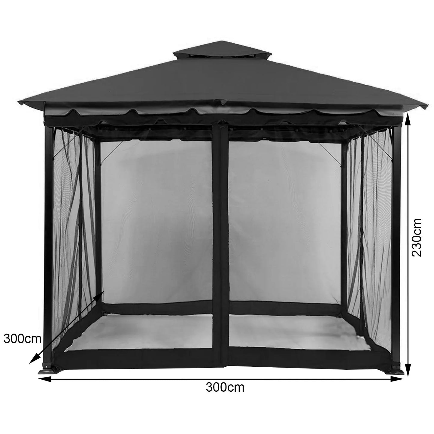 Moustiquaire pour gazebo dimensions | Cocoon | Instant Rideau