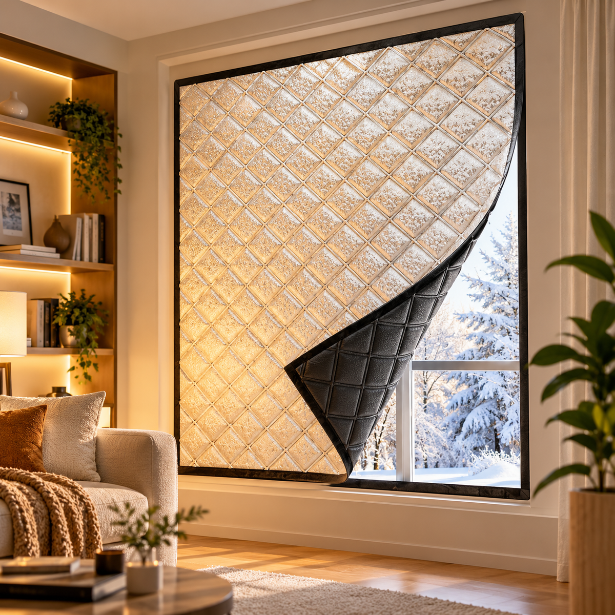 Rideau isolant thermique double épaisseur | Isolys