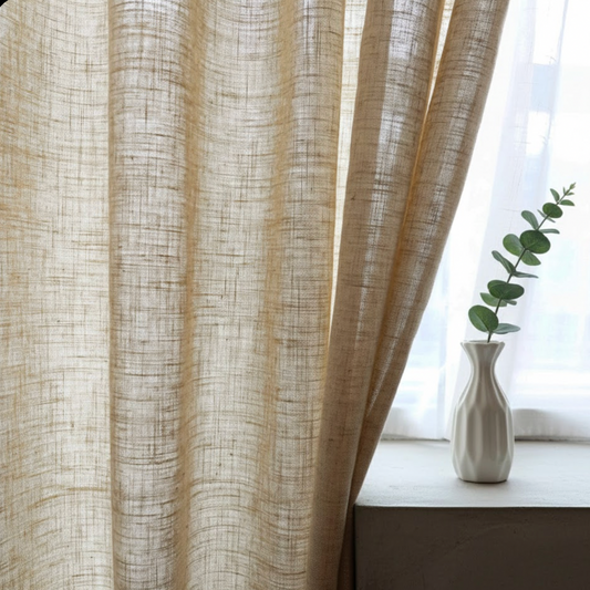 Rideau  en lin naturel et coton | Épure | Instant Rideau