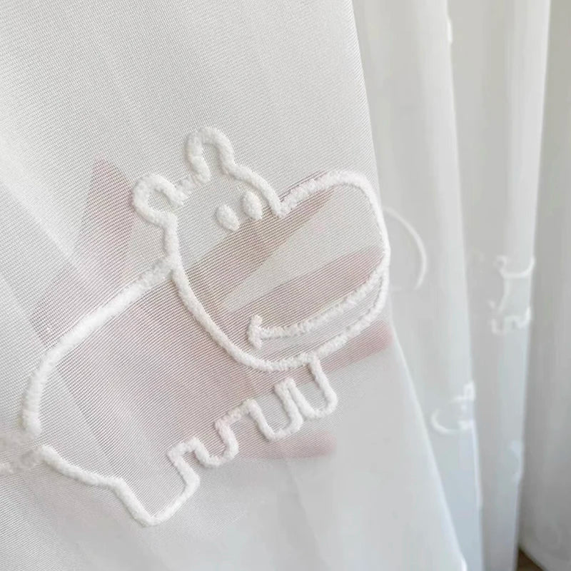 Rideau enfant imprimé animaux voilage | Fable | Instant Rideau