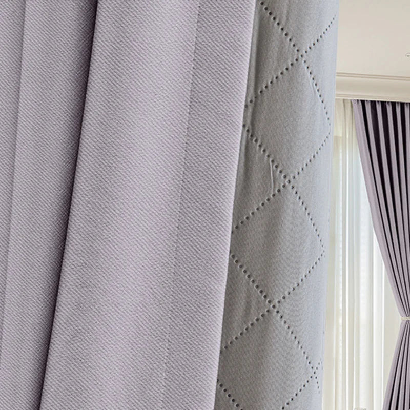 Rideau occultant isolation phonique mauve doublure | Calm | Instant Rideau