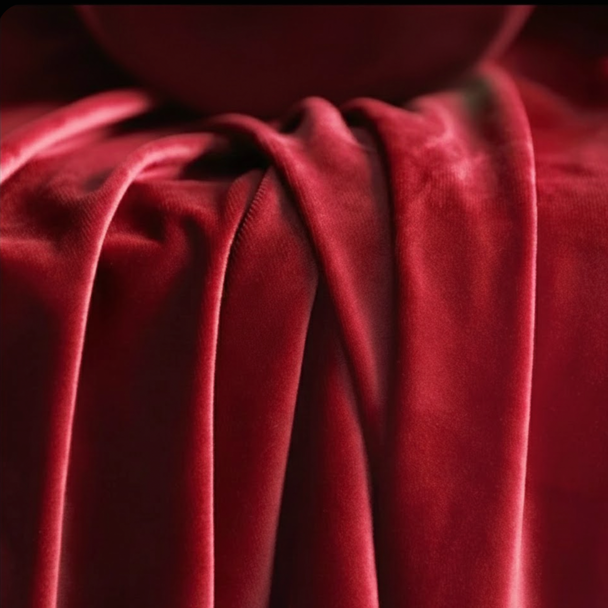 Rideau velours rouge tissus | Rubis | Instant Rideau