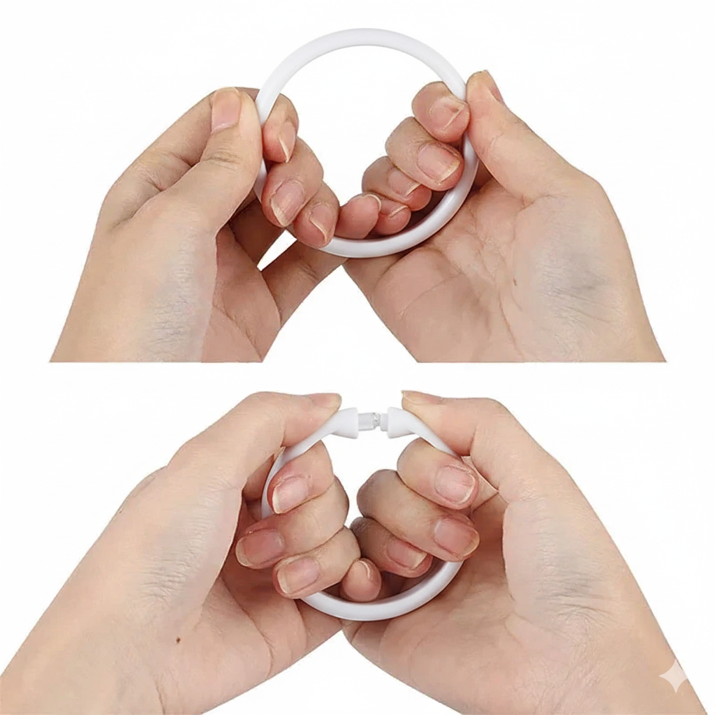 accroche des anneaux de rideau de douche blanc | Instant rideau 