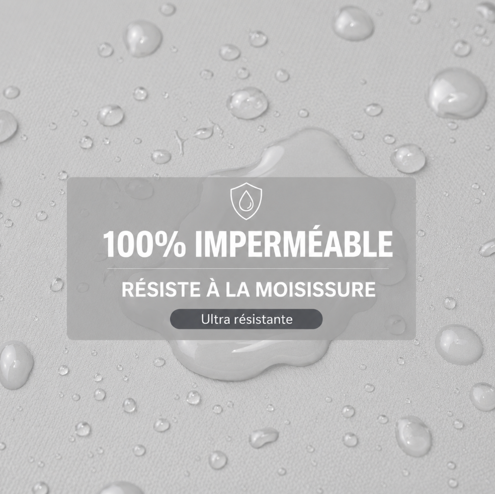 Bâche de protection PVC gris clair haute résistance 500 g/m² avec coins renforcés, fixation par œillets métalliques et revêtement totalement étanche | Protexia | Instant Rideau