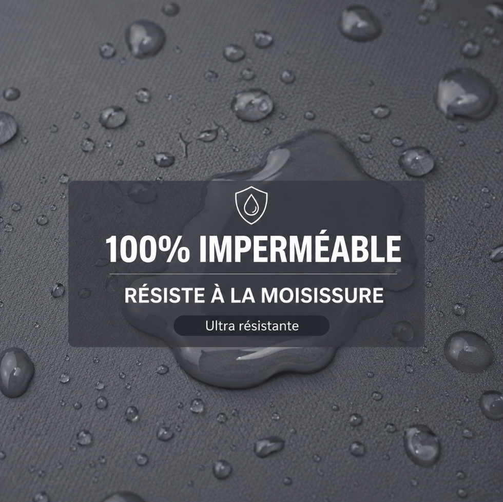 Bâche de protection PVC gris foncé haute résistance 500 g/m² avec coins renforcés, fixation par œillets métalliques et revêtement totalement étanche | Protexia | Instant Rideau