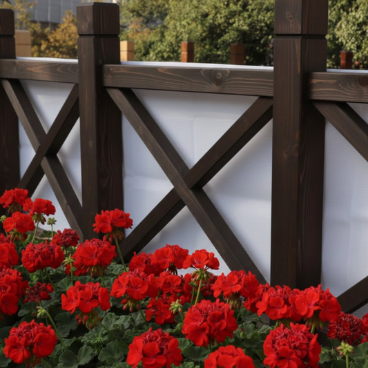 Brise-vue blanc anti-UV pour pergola et terrasse, protection extérieure lumineuse | Solo | Instant Rideau