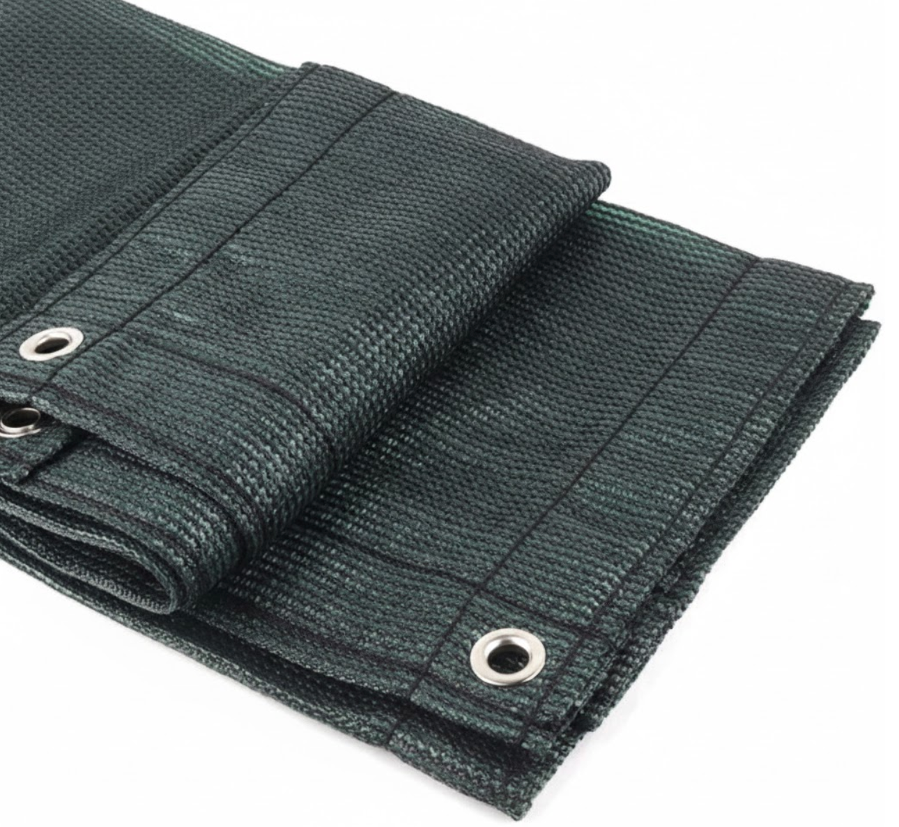 Filet brise-vue vert foncé pour clôture et balcon, protection solaire extérieure durable | Solo | Instant Rideau