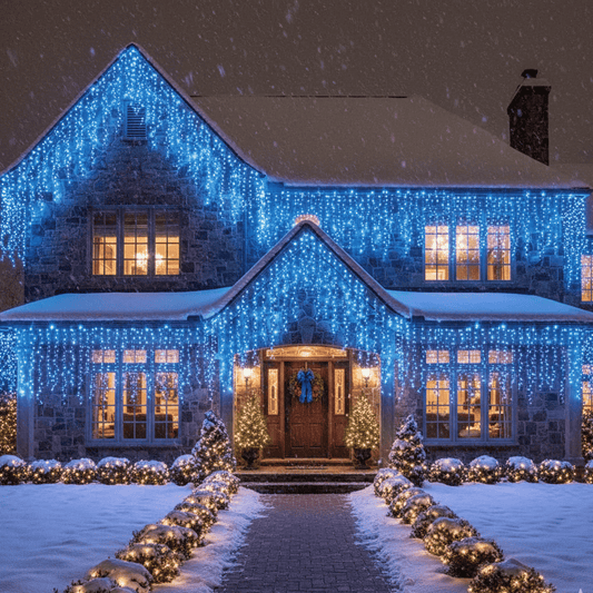 Guirlande bleu LED + télécommande | Instant Noel