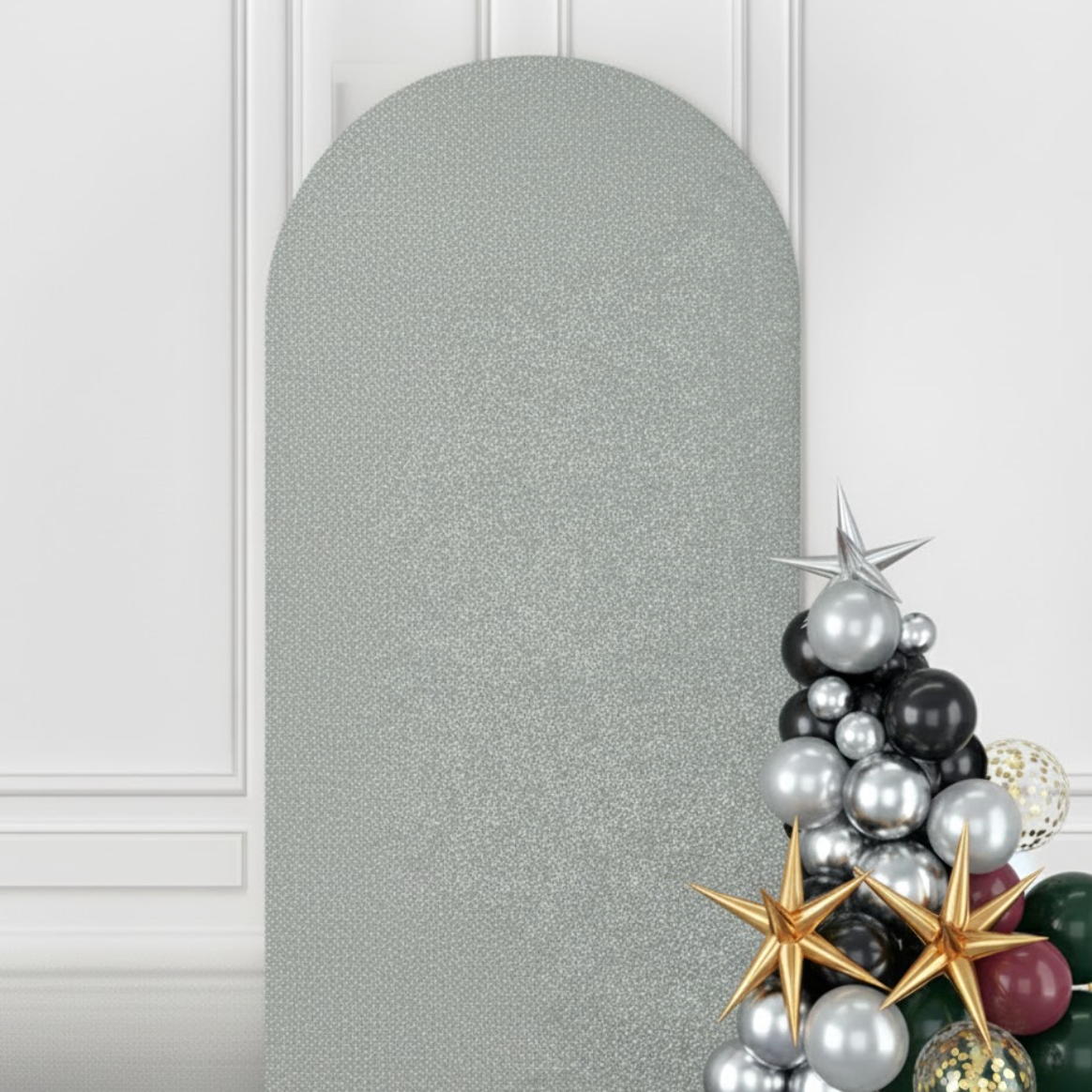 Housse argent métalisée pour arche | Instant fête