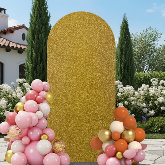 Housse dorée métalisée pour arche | Instant fête