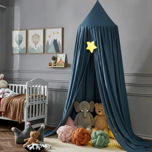 Moustiquaire pour lit enfant bleu canard, protection anti-moustiques et décoration chambre enfant | Child | Instant Rideau