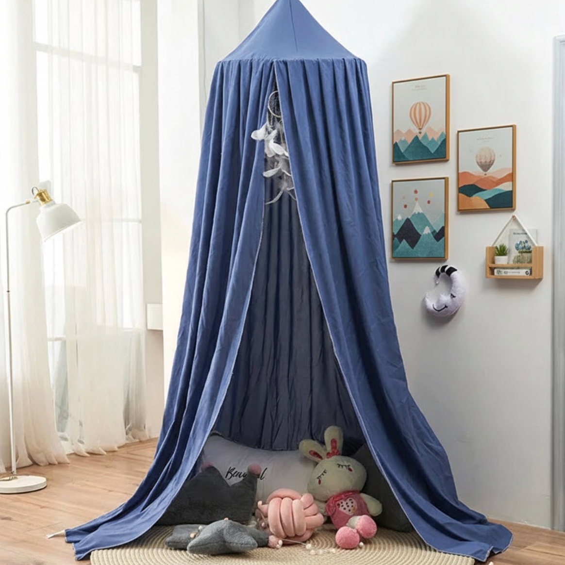 Moustiquaire pour lit enfant bleu marine, protection anti-moustiques et décoration chambre enfant | Child | Instant Rideau