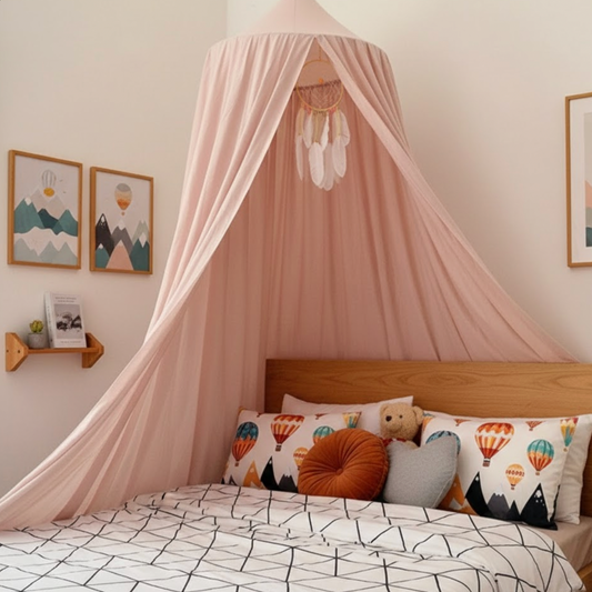 Moustiquaire pour lit enfant rose-pale, protection anti-moustiques et décoration chambre enfant | Child | Instant Rideau