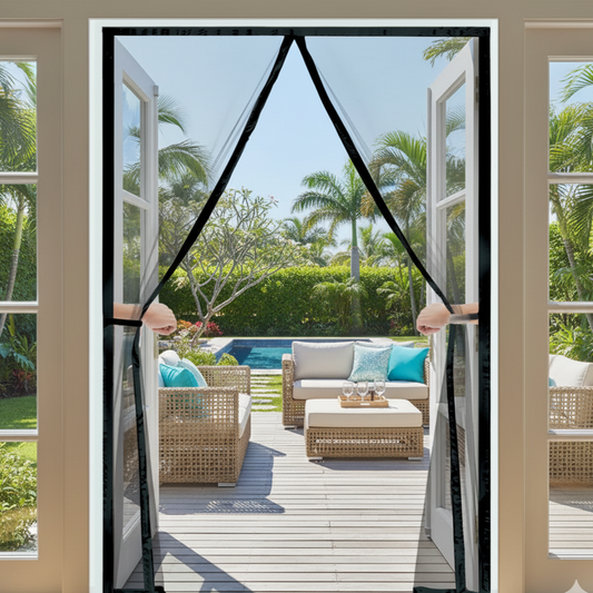 Moustiquaire avec fermeture magnétique pour protection et intimité | MosquiStop | Instant Rideau