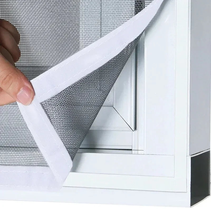 Moustiquaire fenêtre fixation velcro adhésif installation rapide sans perçage protection moustiques maison chambre salon | Stopi | Instant rideau