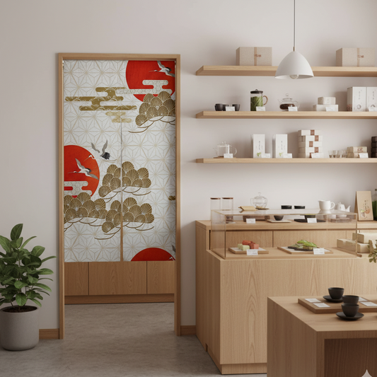 Voilage Noren pour cuisine au design unique alliant tradition et modernité | Noren | Instant rideau