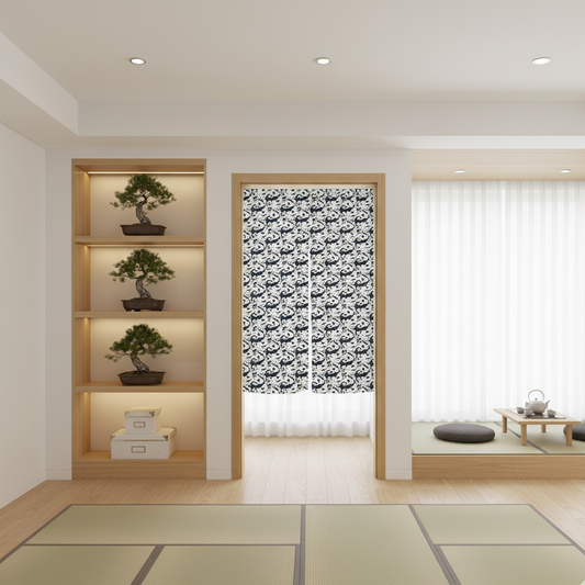 Rideau motif japonais | Noren