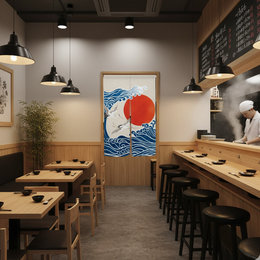 Rideau japonais design | Noren
