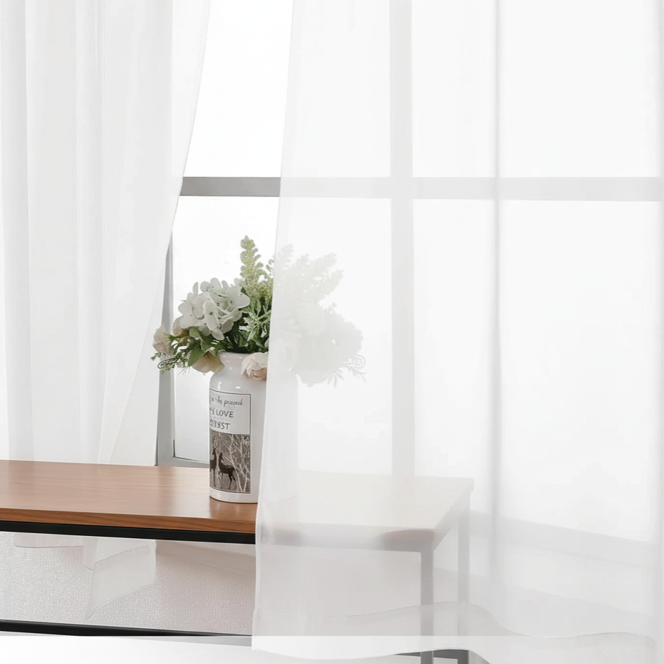 Rideau de cuisine lot de deux | Basilic | Instant rideau