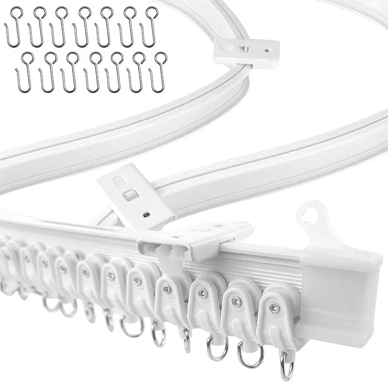 Rail flexible pour rideau | Blanc | Instant Rideau