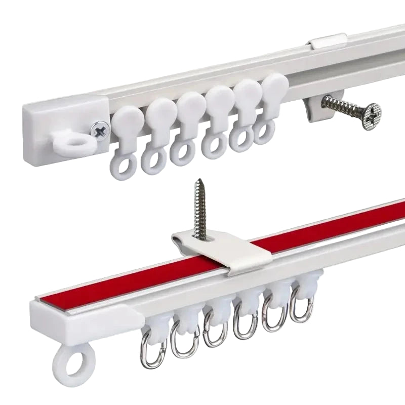 Rail rideau adhesif | Fixation plafond ou mur | Instant Rideau