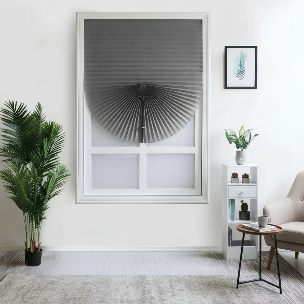 Rideau adhésif gris pour transformer rapidement votre intérieur, apportant confort et élégance à vos fenêtres | Colado | Instant Rideau