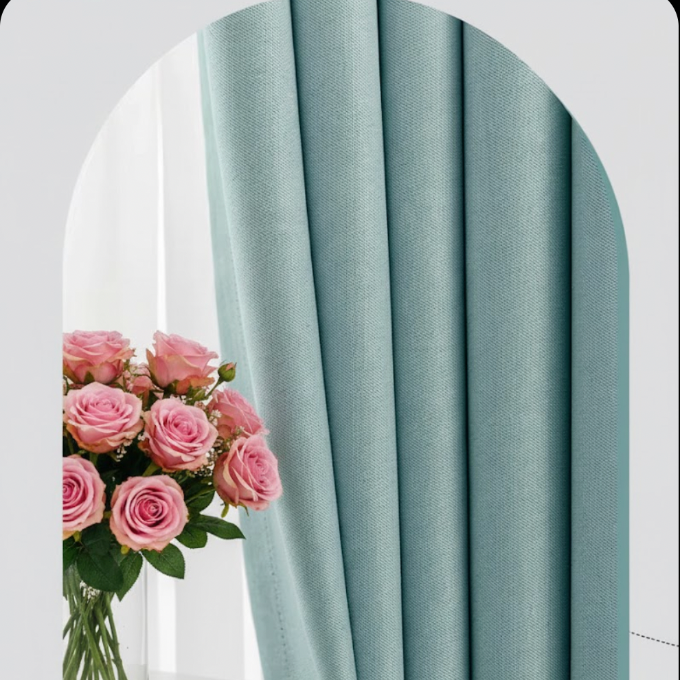 Rideau anti-bruit bleu ciel épais, idéal pour chambre et sommeil réparateur | Silencio | Instant Rideau