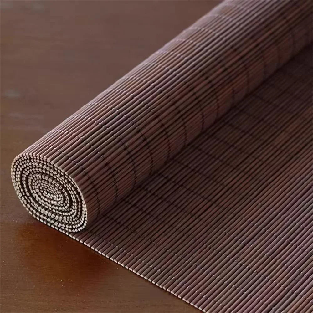 Rideau en bambou marron pour fenêtres et terrasses, design naturel et élégant | Bambora | Instant rideau